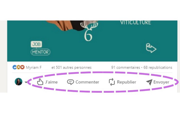 Comment interagir avec les publications du reseau professionnel LinkedIn ?